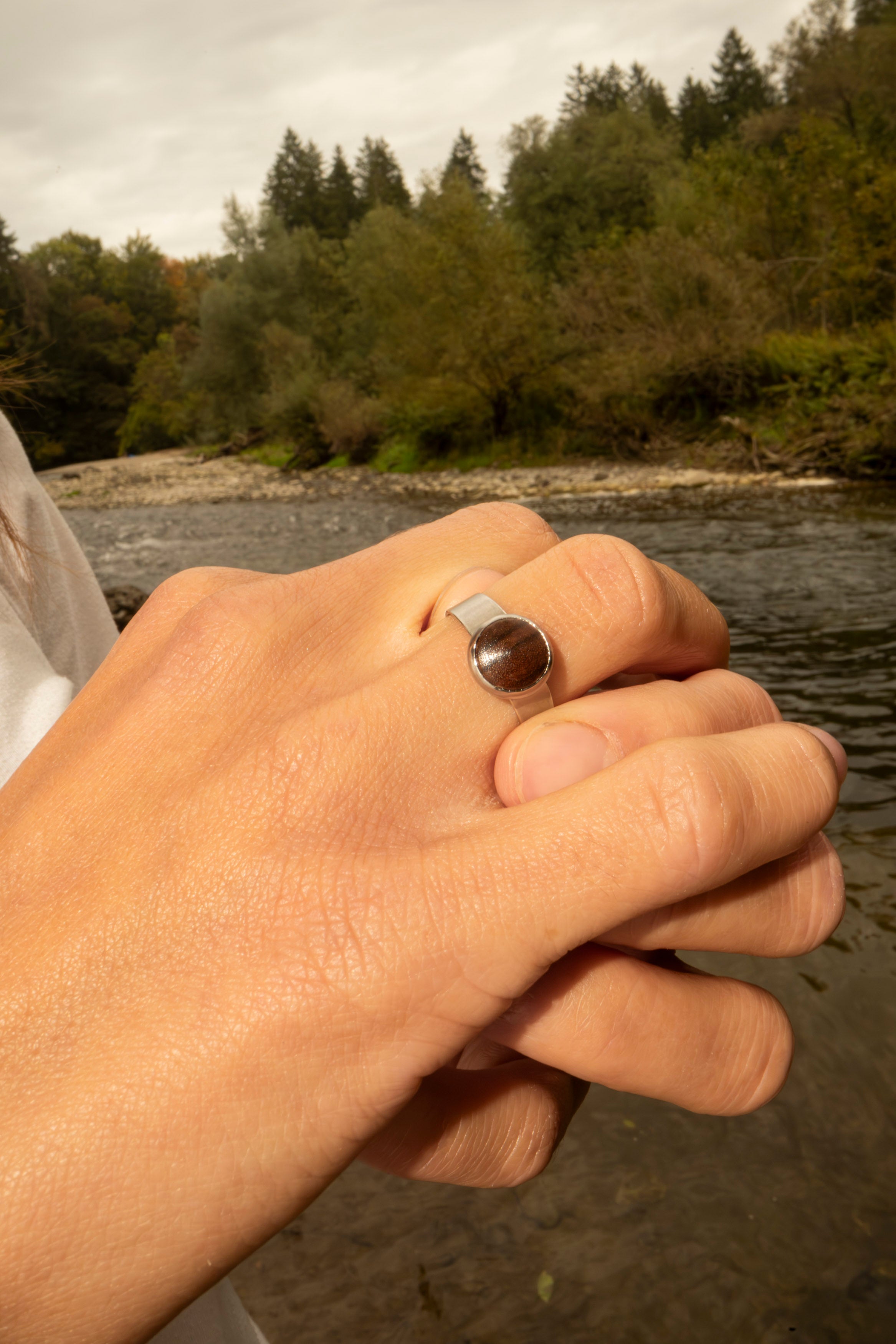 Ring Silber mit Palisanderholz von wowki